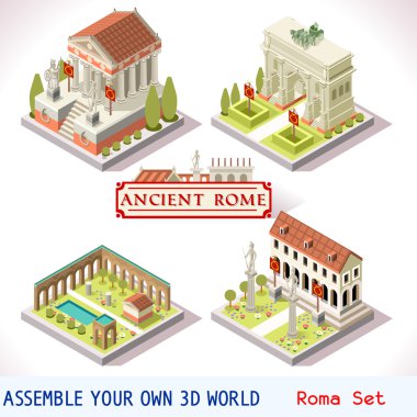 Roman 03 Tiles Isometric