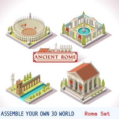 Roman 04 Tiles Isometric