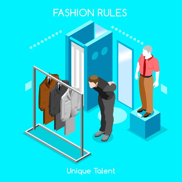 Fashion Moods 04 People Isometric — 图库矢量图片