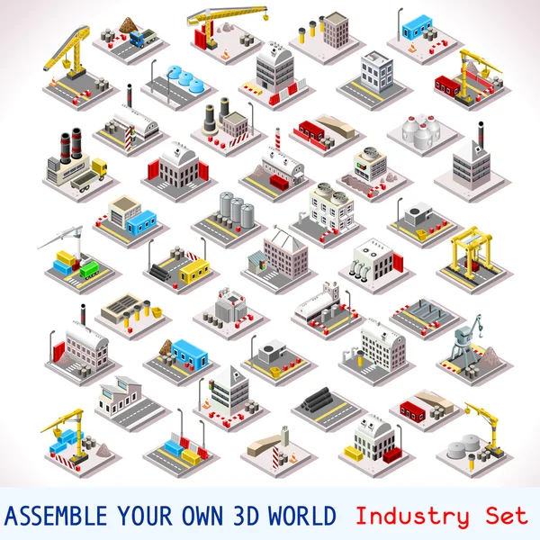 Game Set 06 Building Isometric — 스톡 벡터