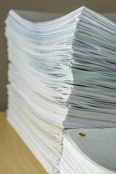 Pile of paper documents in the office — Stock Photo, Image