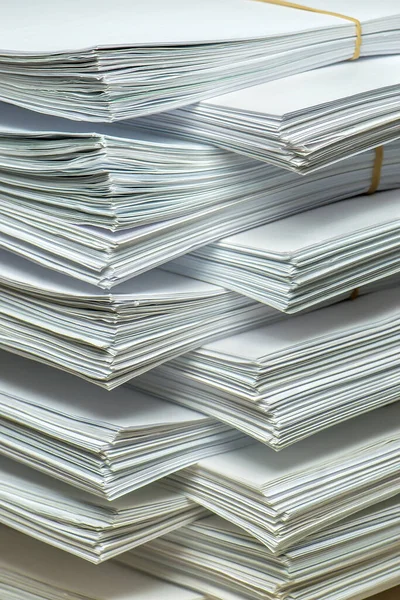 Pile of paper documents in the office — Stock Photo, Image