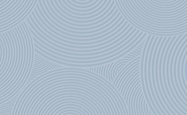 Gri arkaplanda soyut çakışan daire deseni. Modern kapak tasarımı. Reklam pankartı tasarımı. Vektör illüstrasyonu