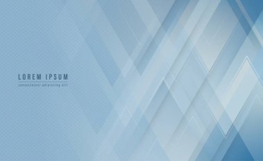 Mavi üçgen modern soyut arkaplanı şekillendirir. Vektör illüstrasyonu