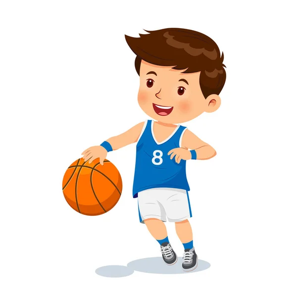 Basquet niño imágenes de stock de arte vectorial