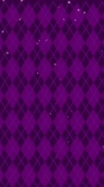 Purple diamonds with white specks resembling stars or snow. Classic and festive. Loop animation. Vertical video.