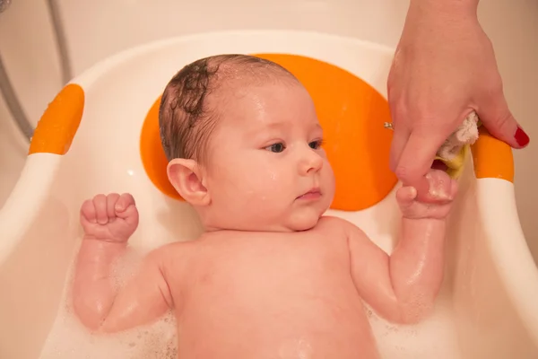 Baby having a bath — Stock Photo, Image