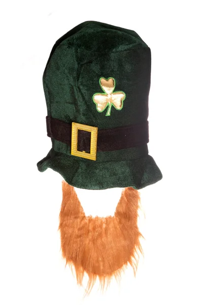 Irlandés duende st patricks día sombrero —  Fotos de Stock
