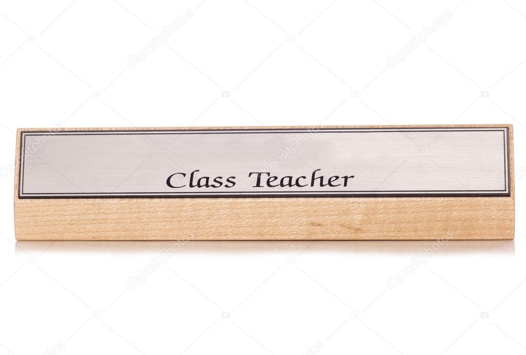 Class Teacher Desk Name Plate Stock Photo C Chrisbrignell 102993264