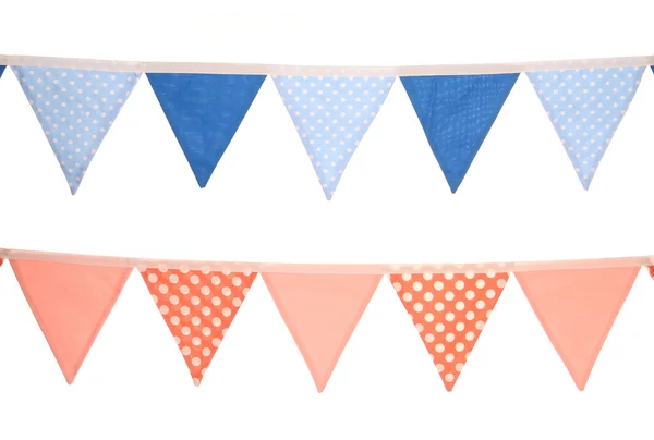 Decoración bunting azul y rosa —  Fotos de Stock