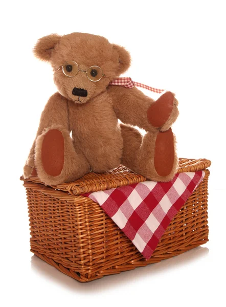 Teddybären Picknick Plüschtier — Stockfoto