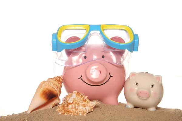 Ahorro de dinero en sus vacaciones de verano —  Fotos de Stock