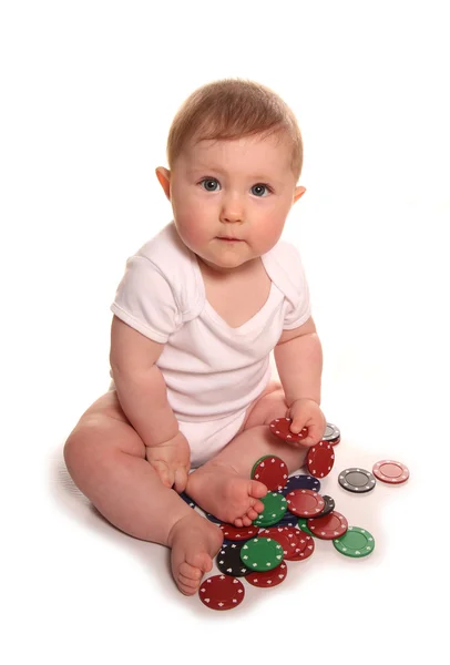 私たちの子供の未来とギャンブル — ストック写真