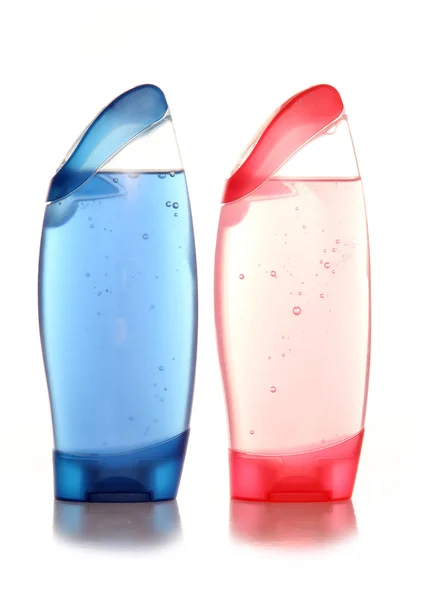 His and hers shower gel — Stockfoto