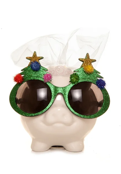 Kerstmis bruid piggy bank — Stockfoto