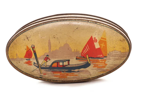 Vintage venice gondola tin — Stock Photo, Image