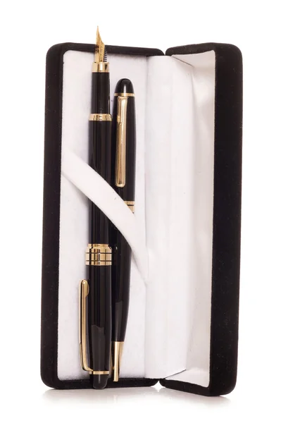 Two pens in a case — Stock Photo, Image