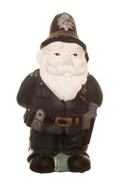 Policeman gnome — Stock Photo, Image