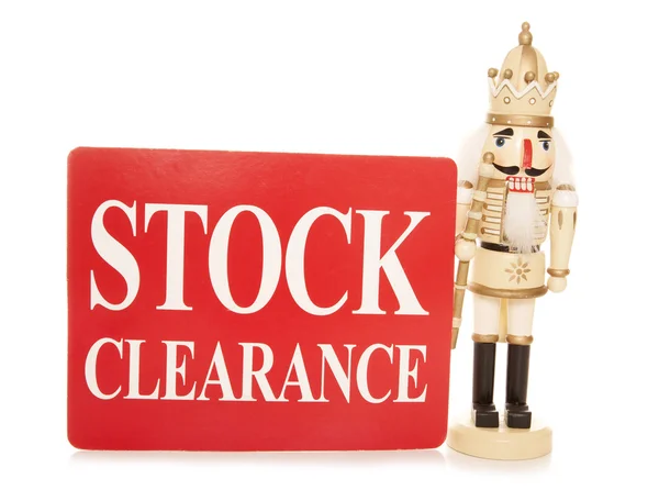 Stock clearance sign — Stock Photo, Image