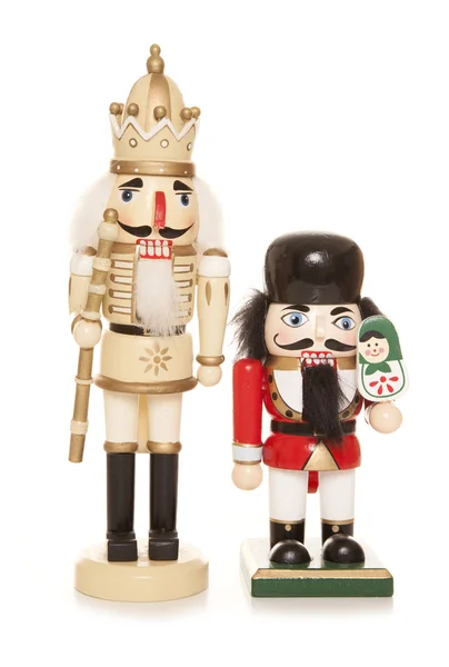 Dos nutcrackers navideños — Foto de Stock