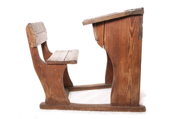 Школьный стол и стул — стоковое фото