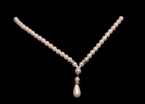 Pearl necklace cutout — Stock Photo, Image