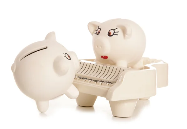 Serenata a la Sra. Piggy Bank — Foto de Stock