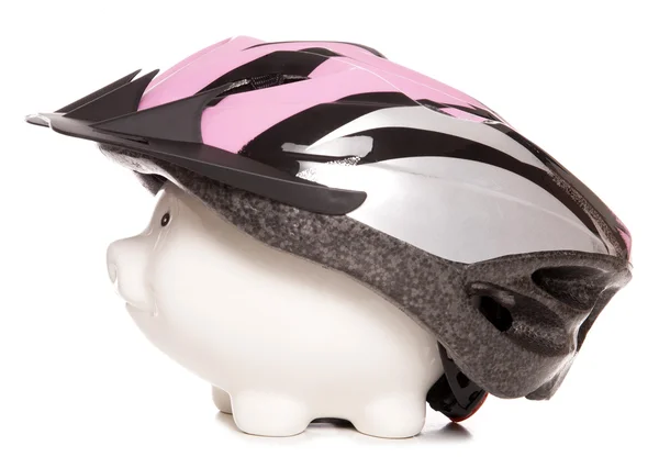 Oszczędność pieniędzy na benzynę rowerem — Zdjęcie stockowe