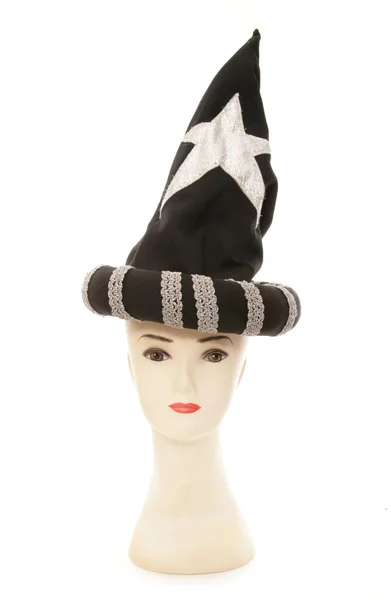 Mannequin hoofd met wizard hoed — Stockfoto