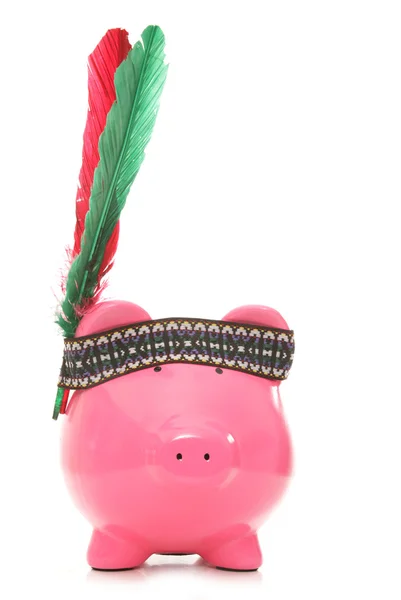 Rojo indio piggybank —  Fotos de Stock