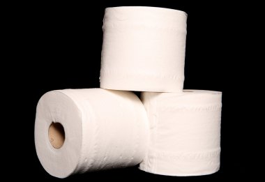tuvalet kağıdı rulo yığını