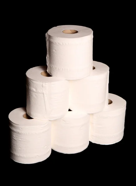 Stack of toilet paper rolls — Stock Photo, Image