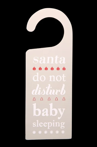 Weihnachten Türaufhänger Baby schläft — Stockfoto