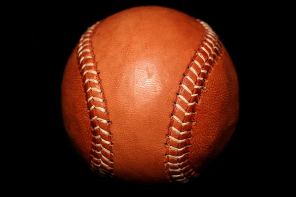 Baseball in pelle marrone stile vintage — Foto Stock