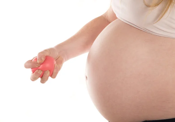 Lidar com a stess e a dor durante a gravidez — Fotografia de Stock