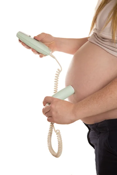 Mulheres grávidas usando um doppler caseiro — Fotografia de Stock