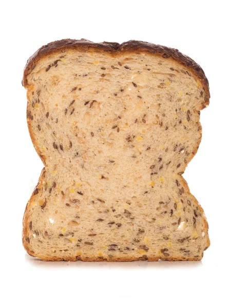 Fatia única de pão semeado — Fotografia de Stock