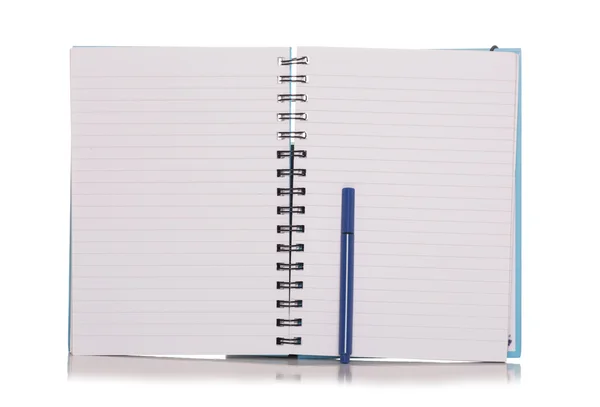 Open note book cutout — Stock Photo, Image