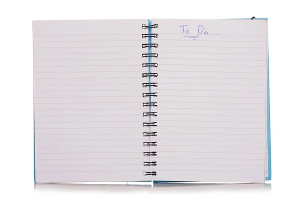 Att göra-lista notebook — Stockfoto