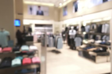 Elbise dükkanı için arka plan bulanık görüntü kullanır.