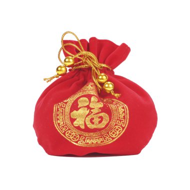 beyaz zemin üzerinde Çince yılbaşı süsleme 