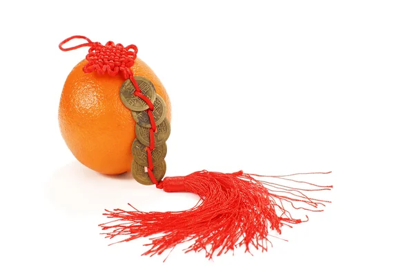 Chinese new year ornament on white background — Stock Photo, Image