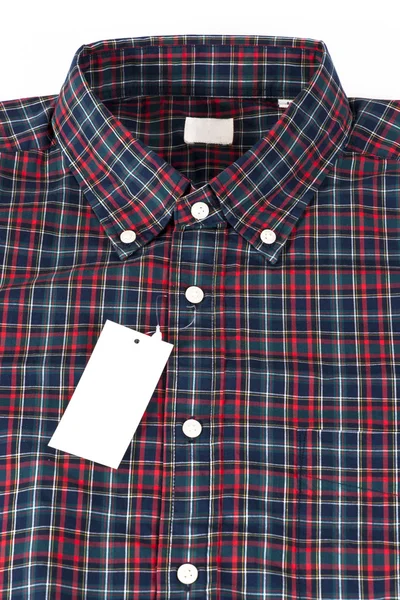 Camisa padrão verificado vermelho — Fotografia de Stock