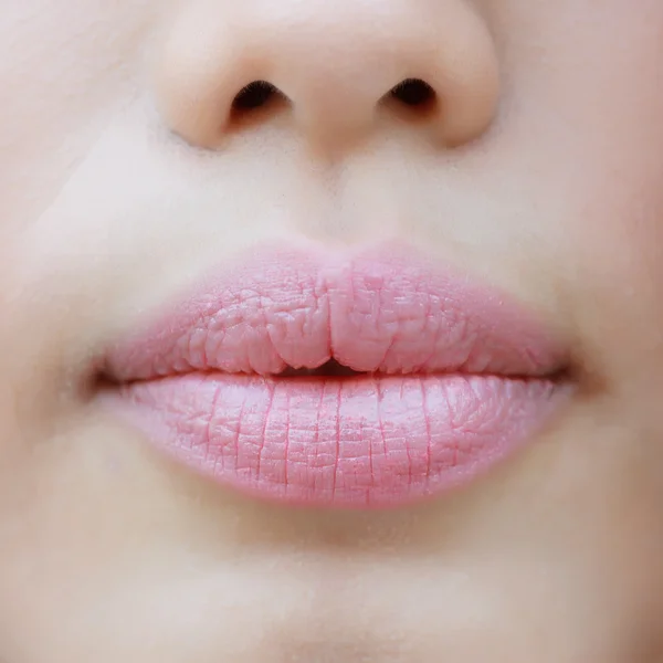 Close up detalhe tiro do rosto de uma bela jovens mulheres com — Fotografia de Stock