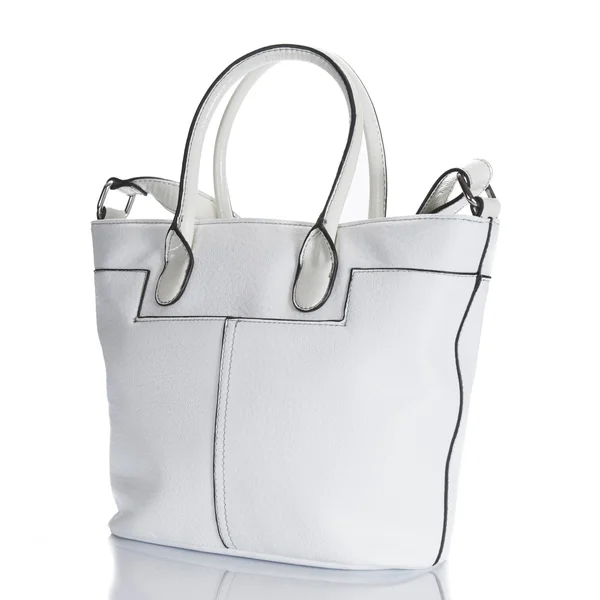 女性のハンドバッグ ホワイト色 — ストック写真