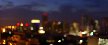 Bangkok cityscape, twilight saat