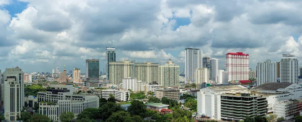 Panoramisch uitzicht op de binnenstad, Bangkok — Stockfoto