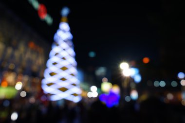 yuvarlak bokeh arka plan Noel ışık