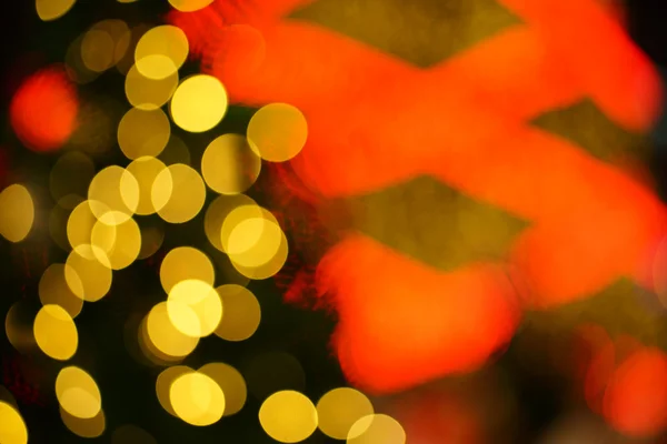 Fondo bokeh circular abstracto de la luz de Navidad — Foto de Stock