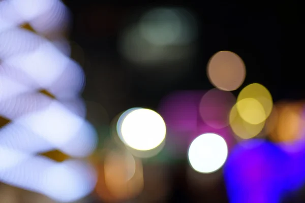 Fondo bokeh circular abstracto de la luz de Navidad — Foto de Stock